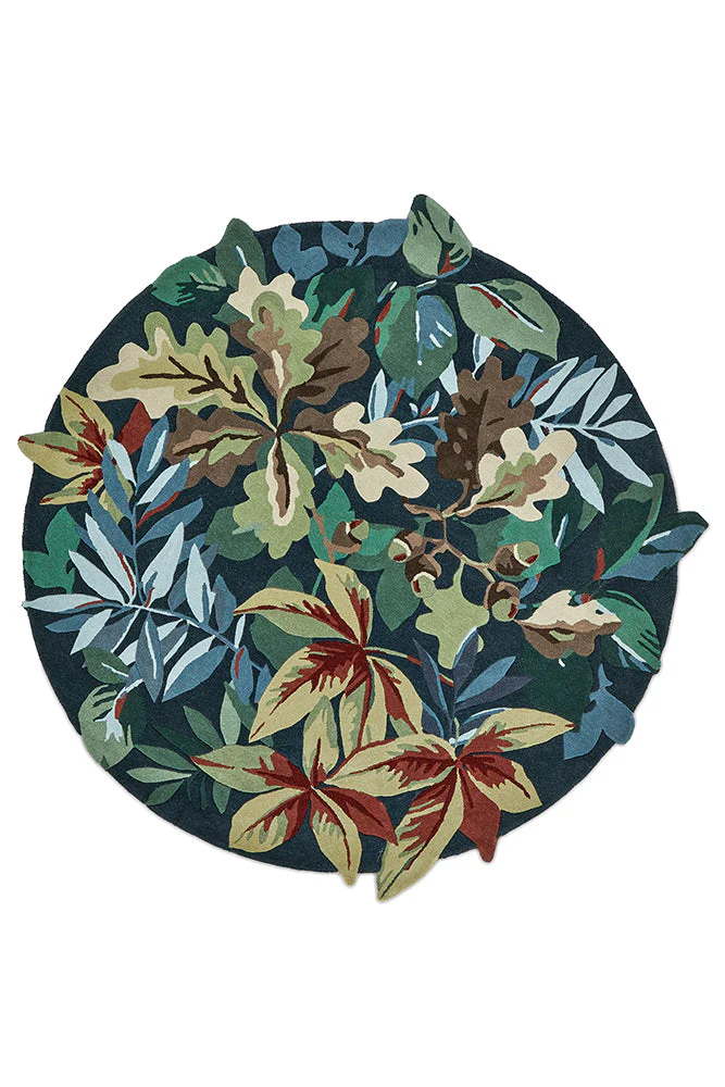 Sanderson Robin's Wood Forest Green 146508 Rug - Image 9