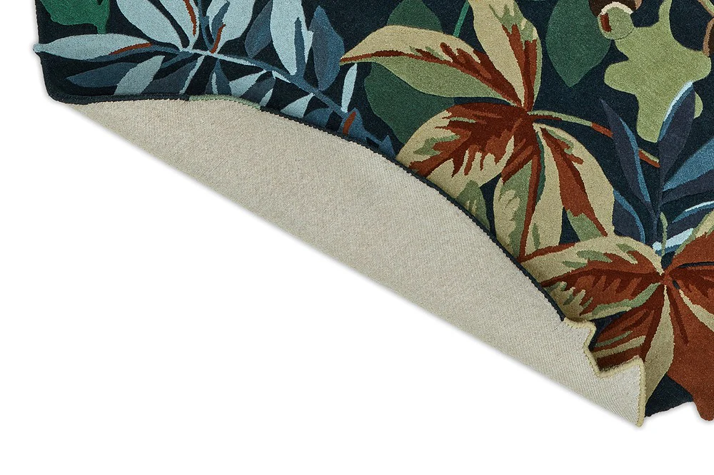 Sanderson Robin's Wood Forest Green Round 146508 Rug - Image 9