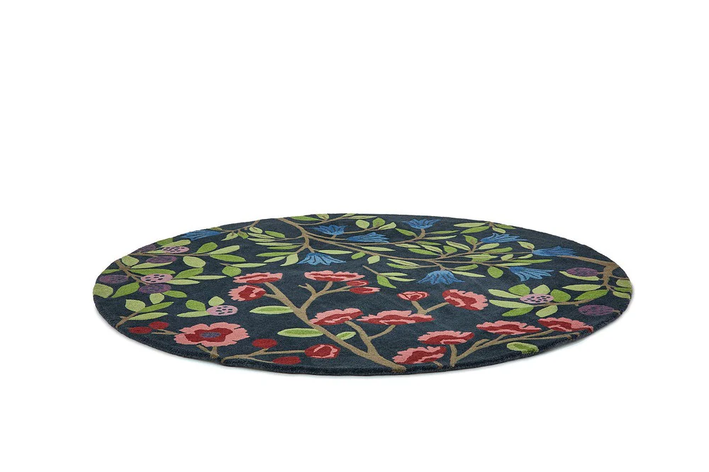 Sanderson Foraging Indigo Round 146618 Rug - Image 6