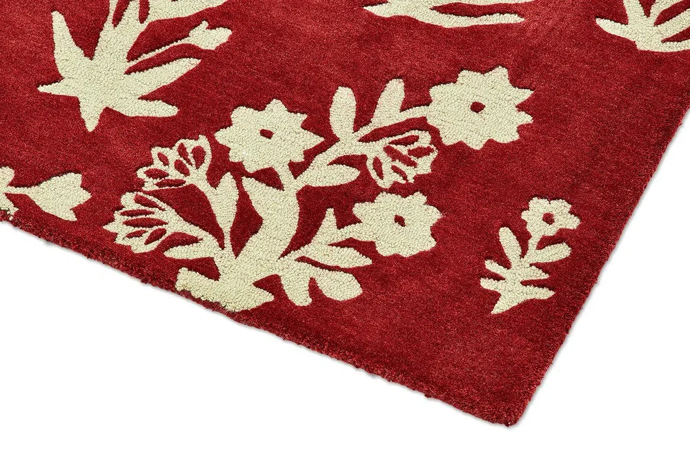 Sanderson Woodland Glade Damson Red 146800 Rug - Image 7