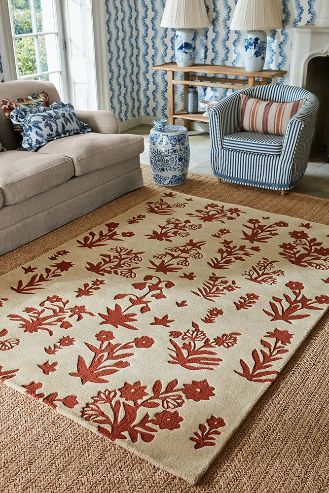 Sanderson Woodland Glade Linen/Russet Brown 146801 Rug - Image 2