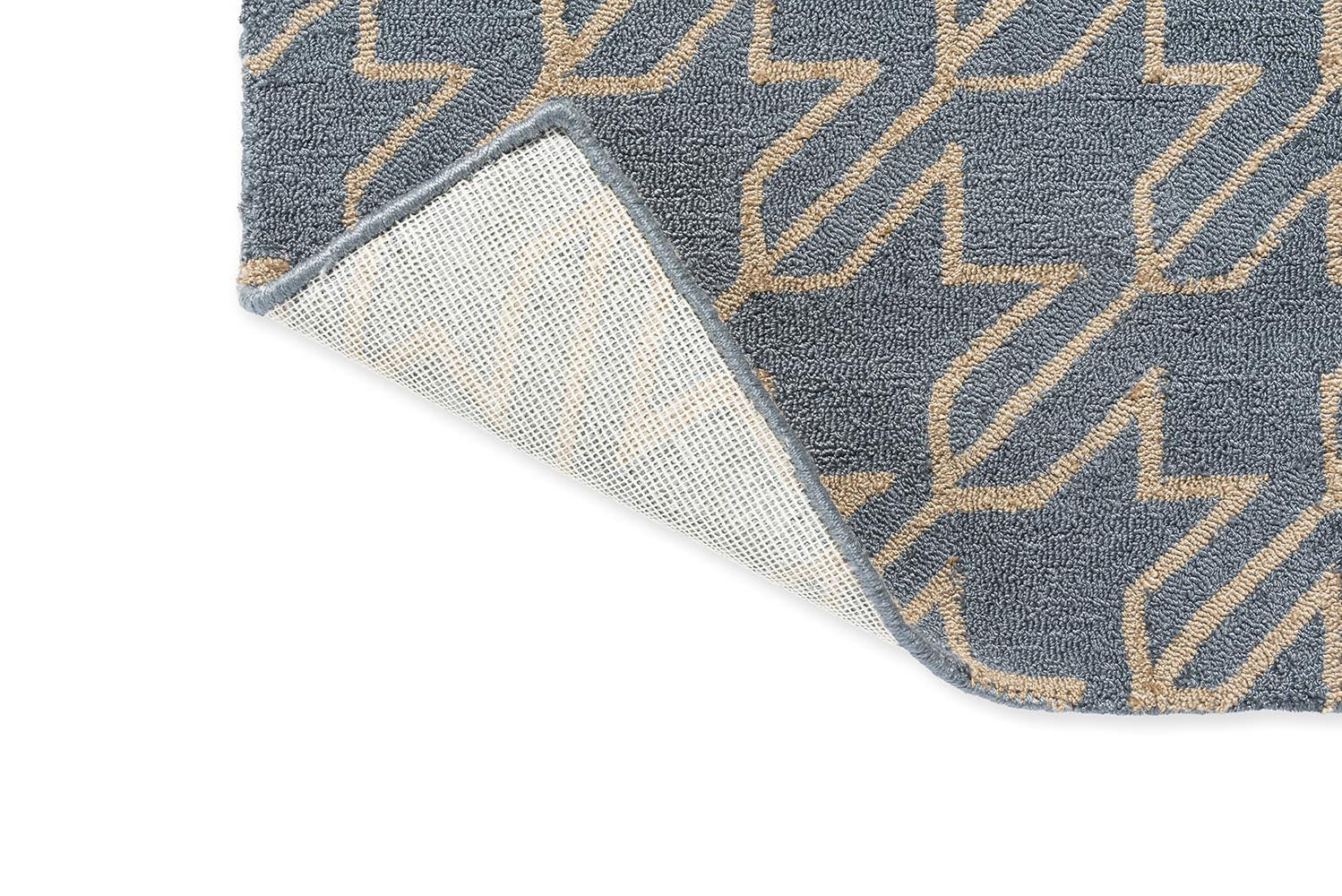 Ted Baker Houndstooth Washed Blue 455708 Outdoor Rug - Image 6
