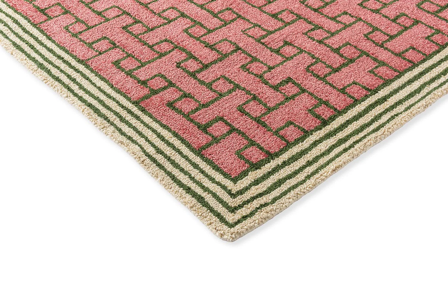 Ted Baker T Monogram Dusted Pink 455802 Outdoor Rug - Image 5