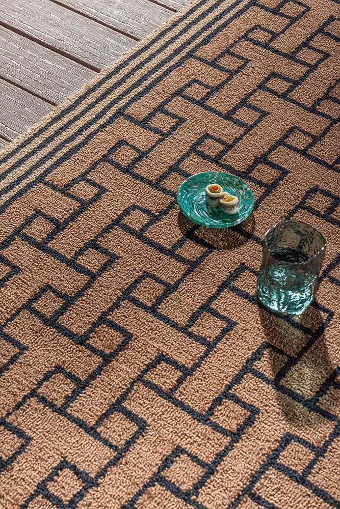Ted Baker T Monogram Light Brown 455811 Outdoor Rug - Image 4