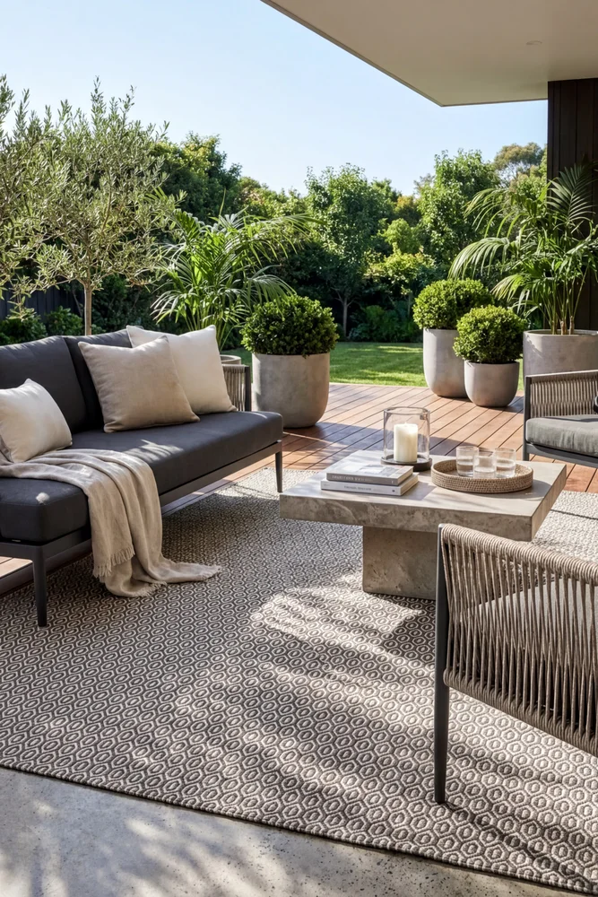 Bekal Ash Grey Indoor Outdoor Rug - Image 2