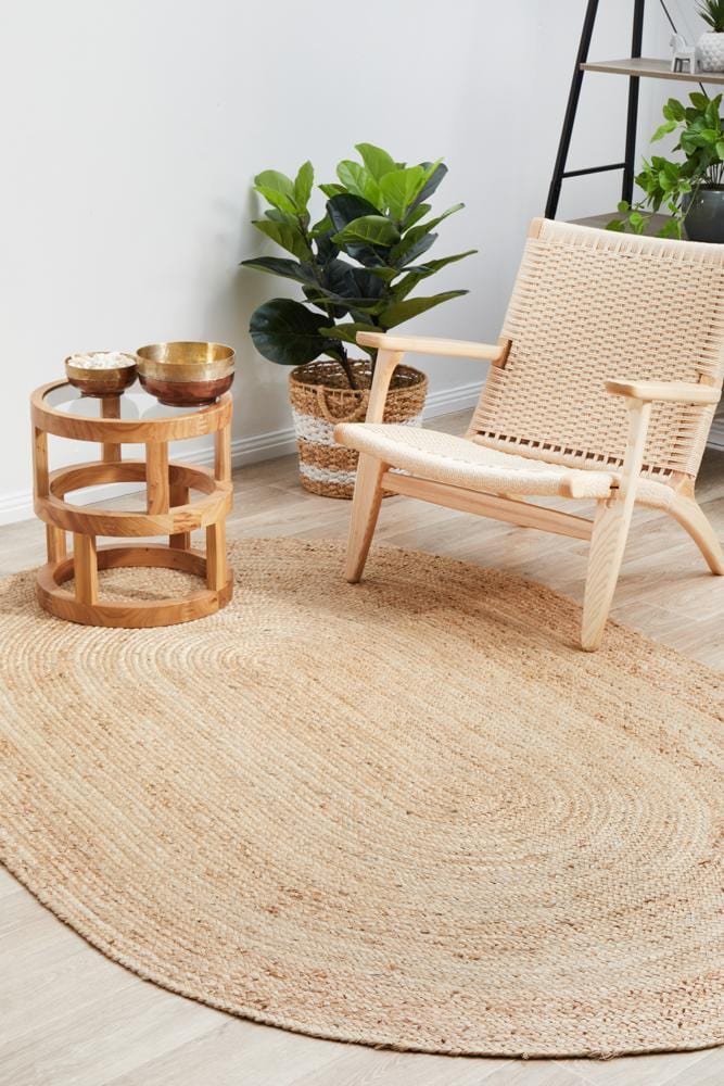 Bondi Natural Oval Rug - Image 3