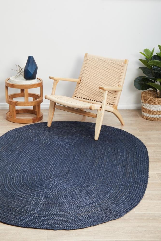 Bondi Navy Oval Rug - Image 5
