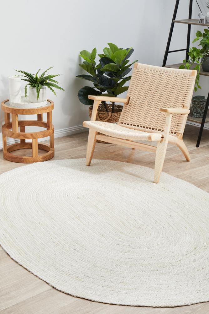 Bondi White Oval Rug - Image 3