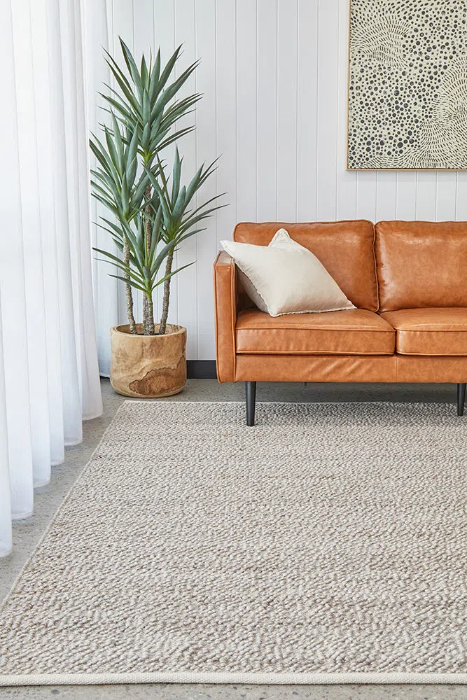 Boucle Natural Wool Rug - Image 3