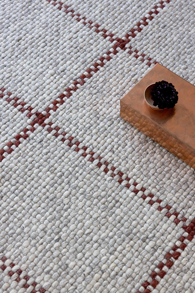Brink & Campman Craft Matter Check Ash 049100 Rug - Image 3