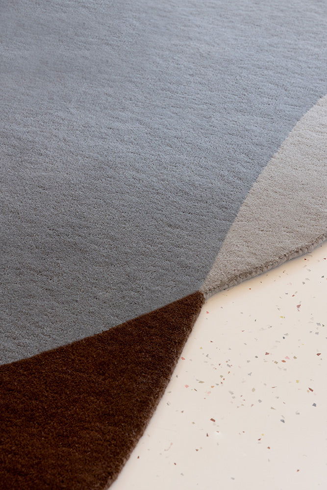 Brink & Campman Element Chad Brown Blue 087705 Round Rug - Image 3