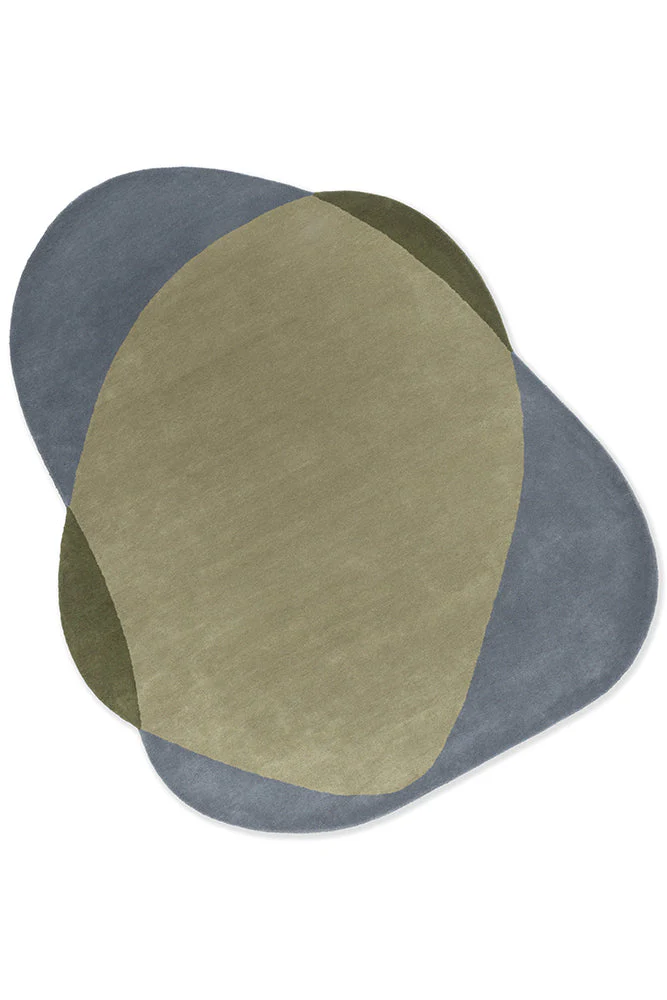 Brink & Campman Element Chad Grey Green 087704 Round Rug
