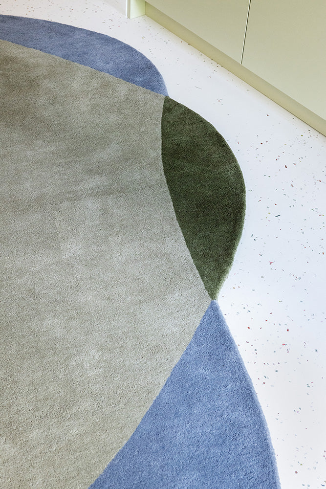 Brink & Campman Element Chad Grey Green 087704 Round Rug - Image 3