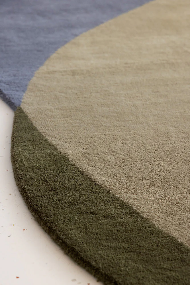 Brink & Campman Element Chad Grey Green 087704 Round Rug - Image 4