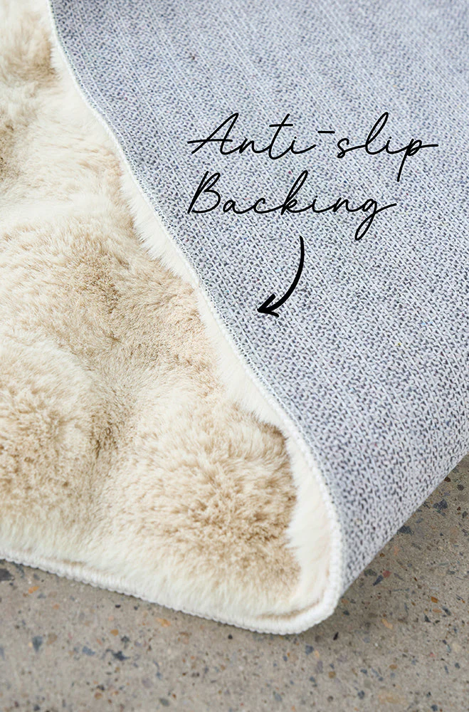 Bubble Natural Round Machine Washable Rug - Image 7