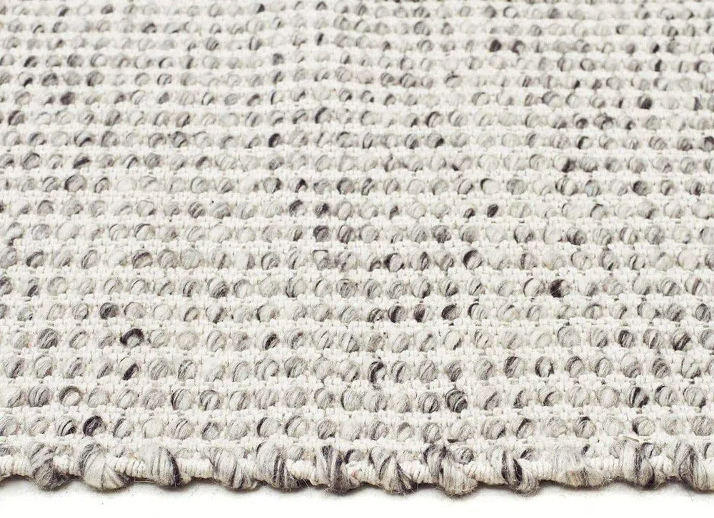 Carlos Felted Wool Rug Grey Natural - Image 5