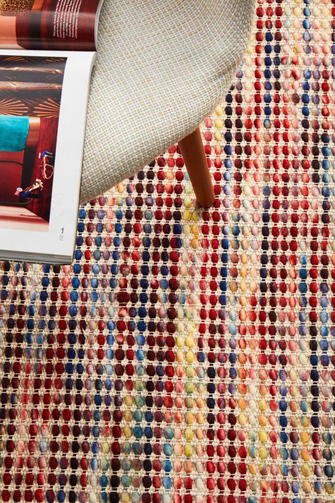 Carlos Felted Wool Rug Multi Natural - Image 4