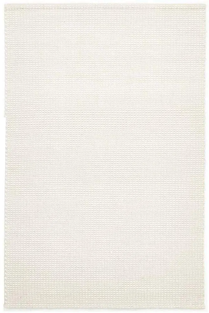 Carlos Felted Wool Rug White Natural