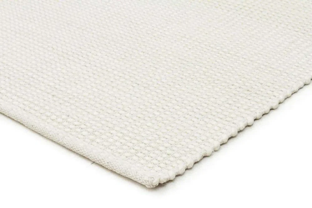 Carlos Felted Wool Rug White Natural - Image 6
