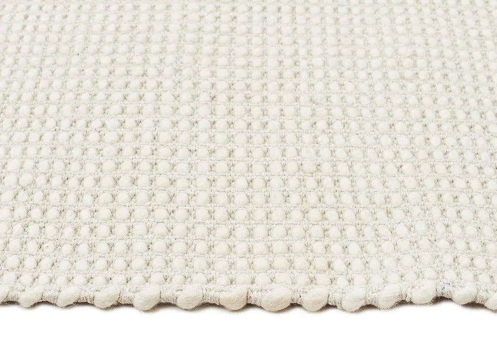 Carlos Felted Wool Rug White Natural - Image 7