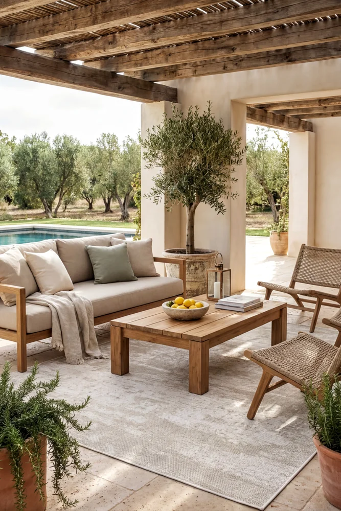 Carmel Cream Indoor Outdoor Rug - Image 2