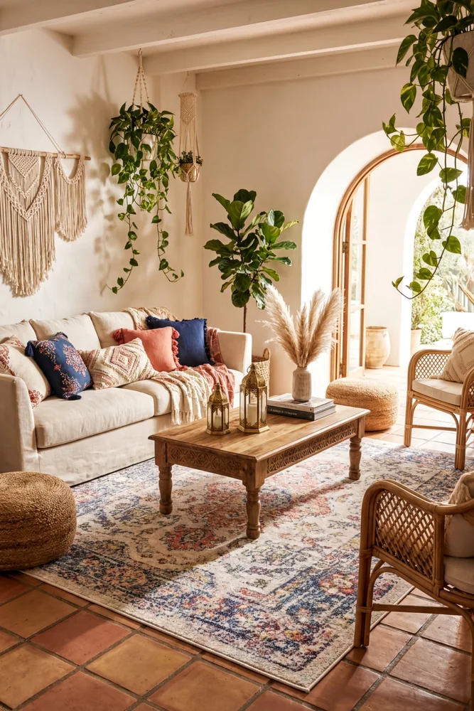 Morocco 94 Navy Cream Rug - Image 2