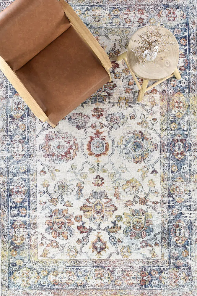 Morocco 94 Navy Cream Rug - Image 3