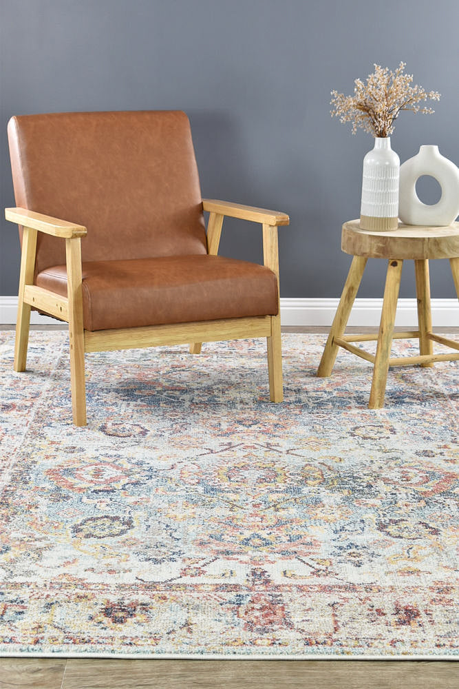 Morocco 10 Navy Cream Rug - Image 10