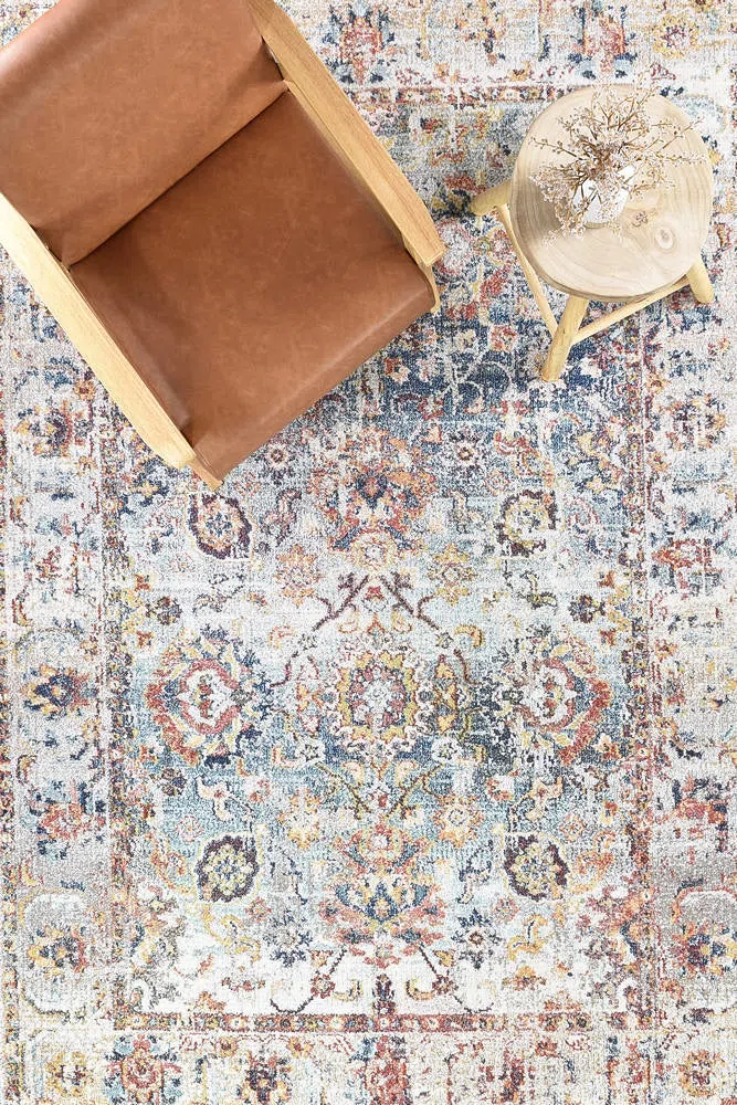 Morocco 10 Navy Cream Rug - Image 3