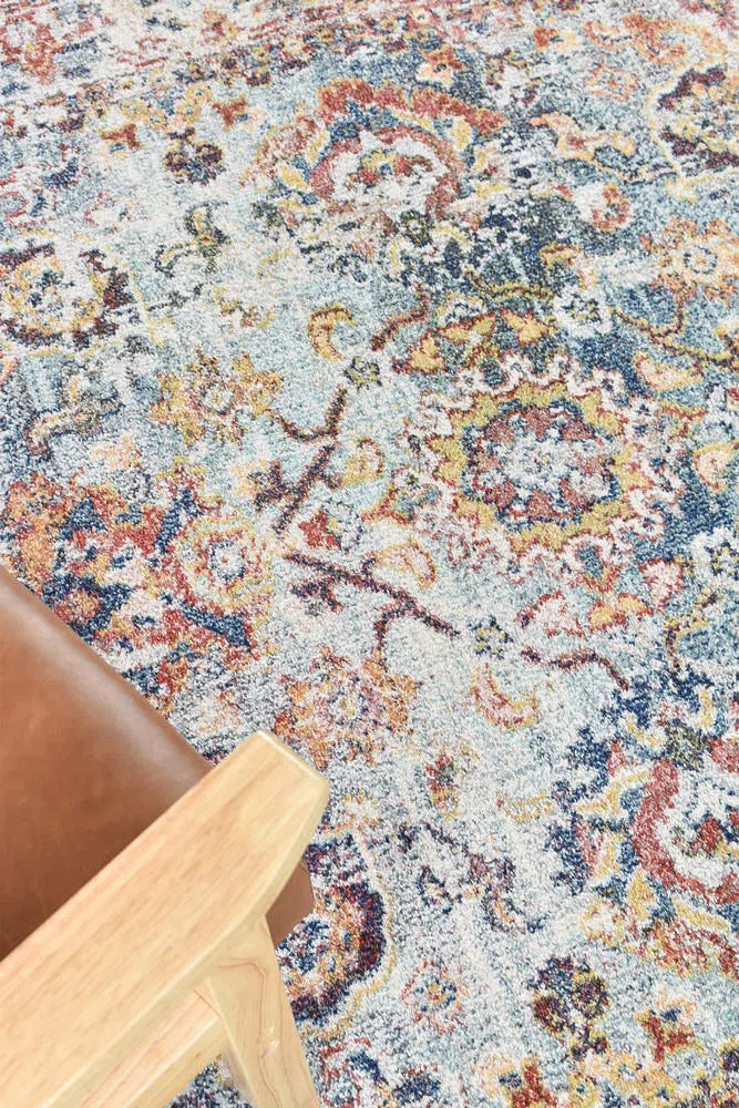 Morocco 10 Navy Cream Rug - Image 6