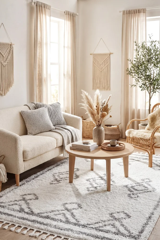 Casablanca Temara White Rug - Image 2