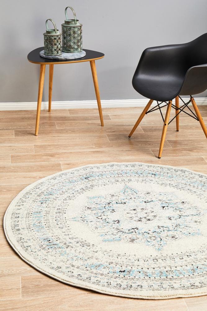 Century 922 White Round Rug - Image 3