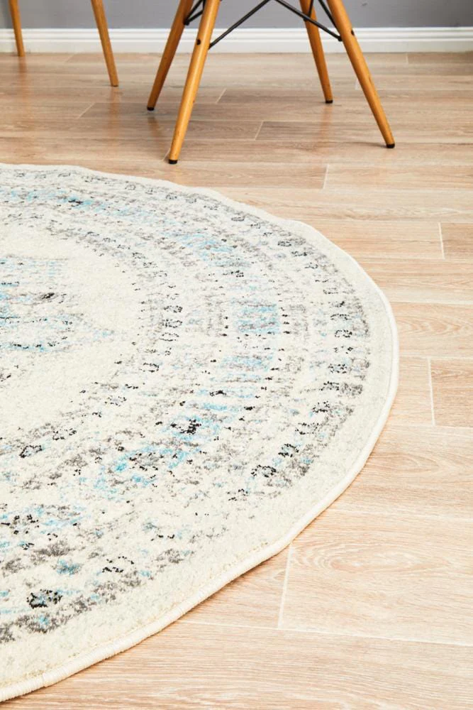Century 922 White Round Rug - Image 7