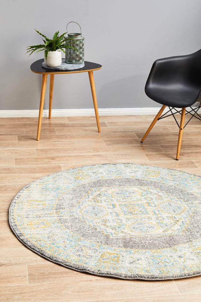 Century 944 Grey Round Rug - Image 3