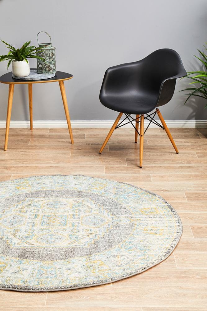 Century 944 Grey Round Rug - Image 5
