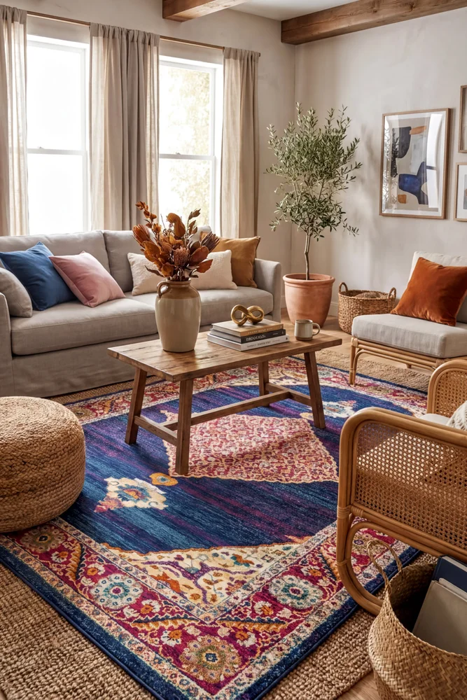 Century 966 Royal Blue Rug - Image 2
