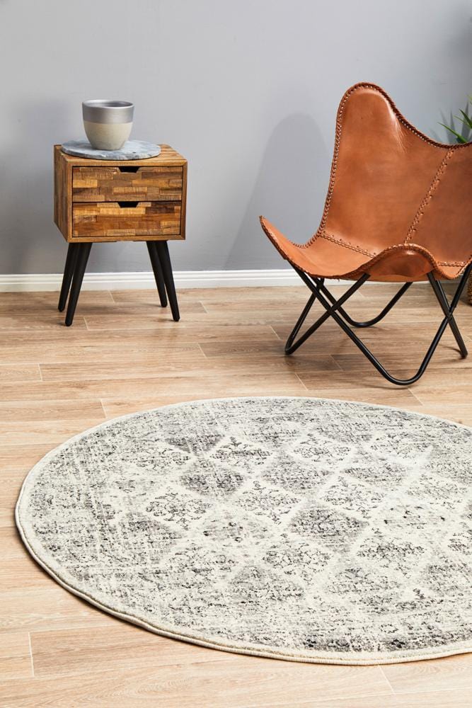 Century 999 Grey Round Rug - Image 3