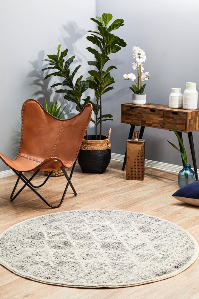 Century 999 Grey Round Rug - Image 4