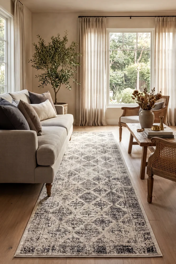 Century 999 Grey Runner Rug