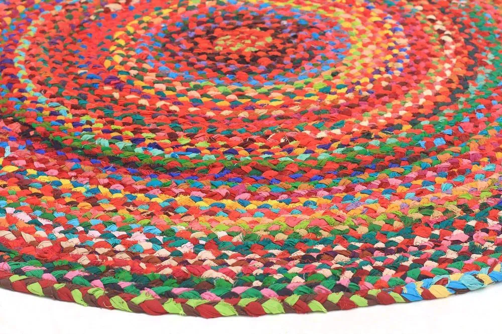 Chandra Braided Cotton Rug Multi - Image 4