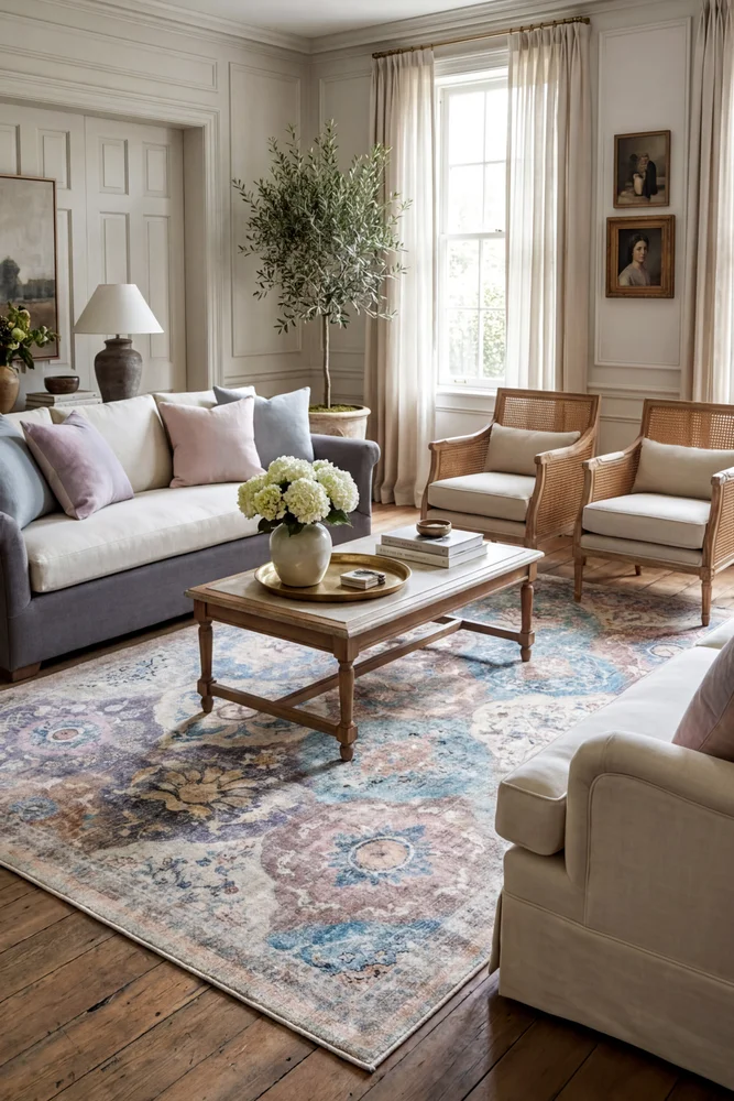 Chighu Multicolour Machine Washable Rug - Image 2