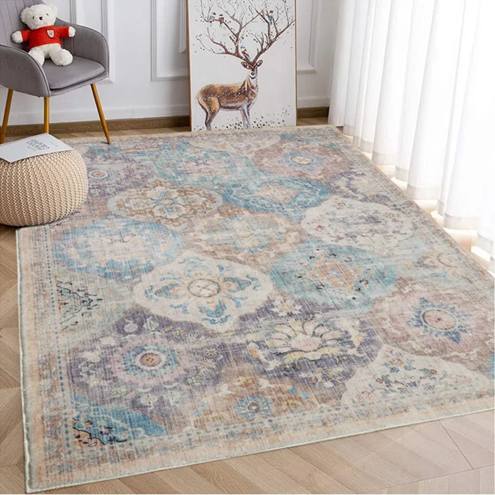 Chighu Multicolour Machine Washable Rug - Image 3