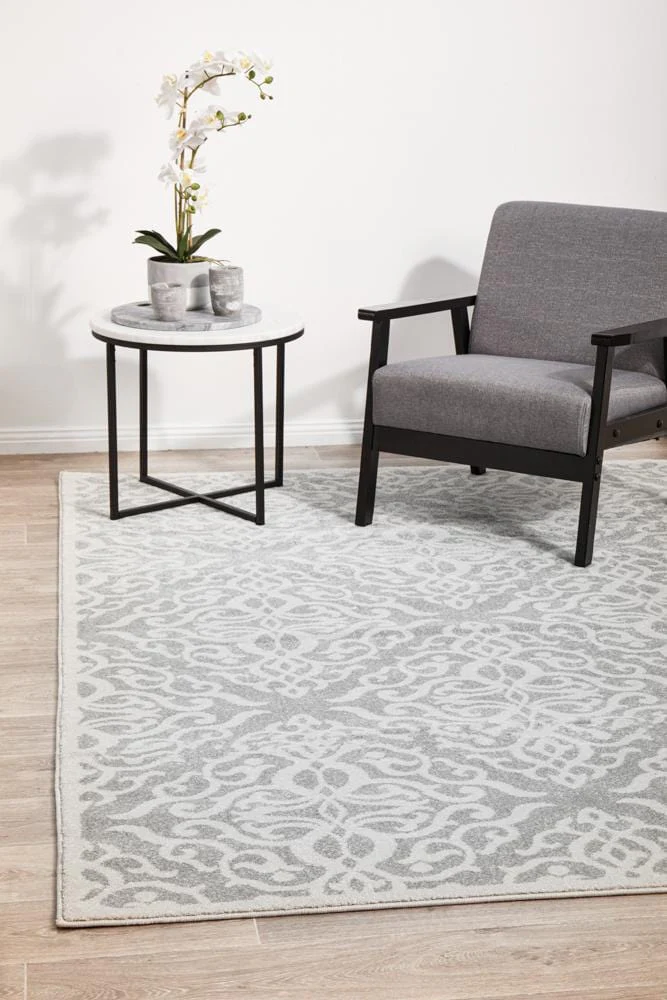 Chrome Lydia Silver Rug - Image 3