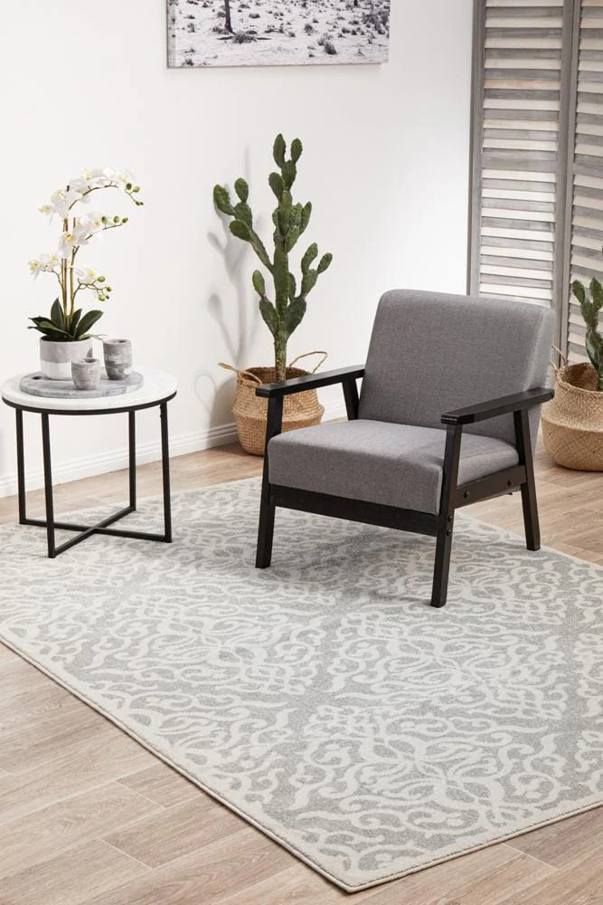 Chrome Lydia Silver Rug - Image 4