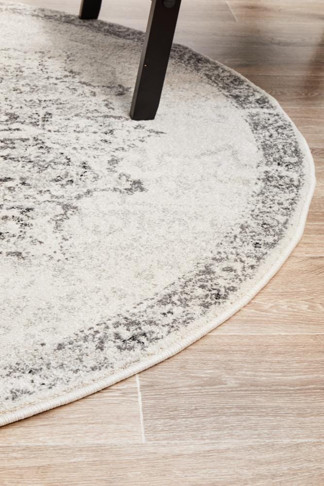 Chrome Rita Silver Round Rug - Image 7
