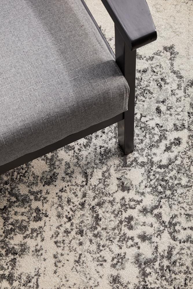 Chrome Rita Silver Round Rug - Image 9