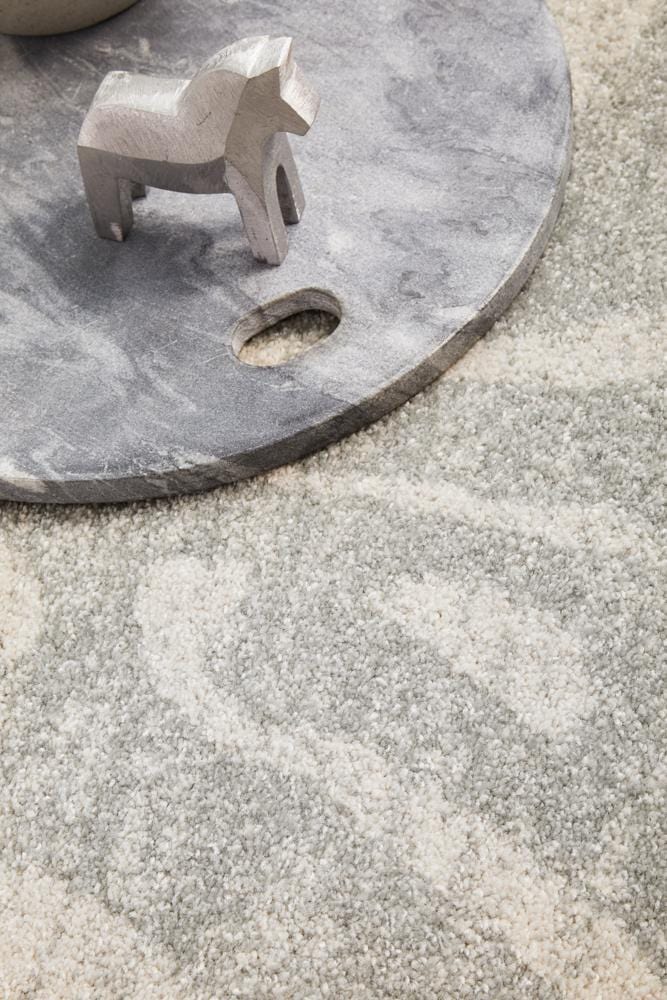 Chrome Savannah Silver Round Rug - Image 9