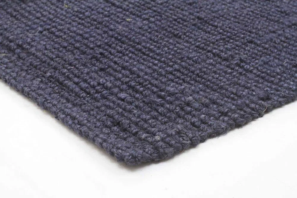 Chunky Natural Fiber Barker Navy Rug - Image 4
