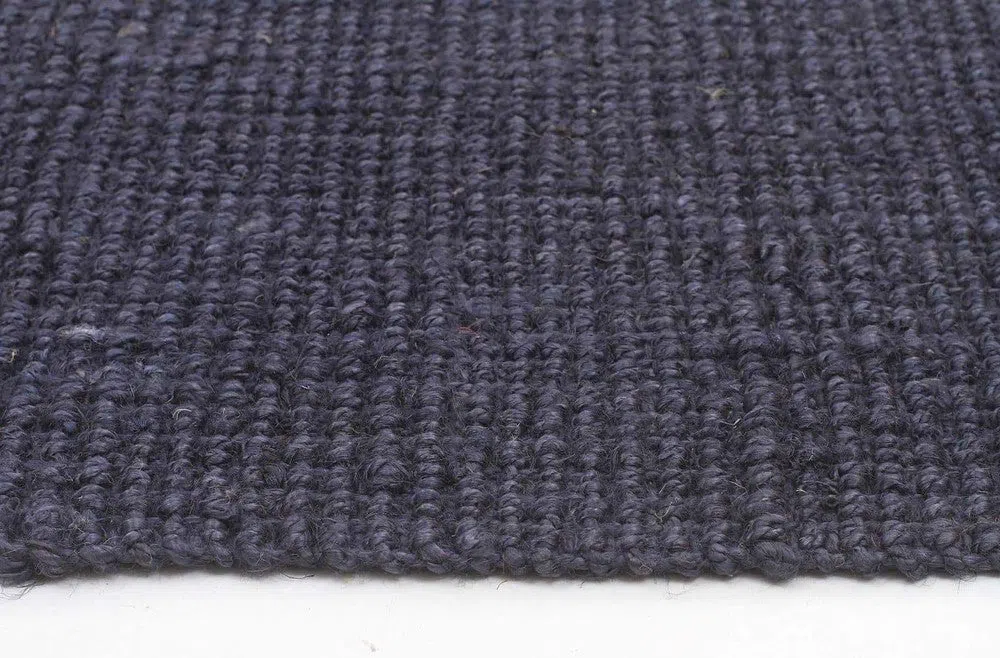 Chunky Natural Fiber Barker Navy Rug - Image 5