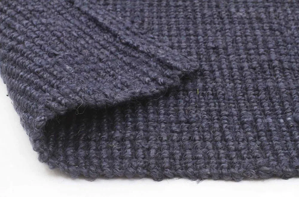 Chunky Natural Fiber Barker Navy Rug - Image 7